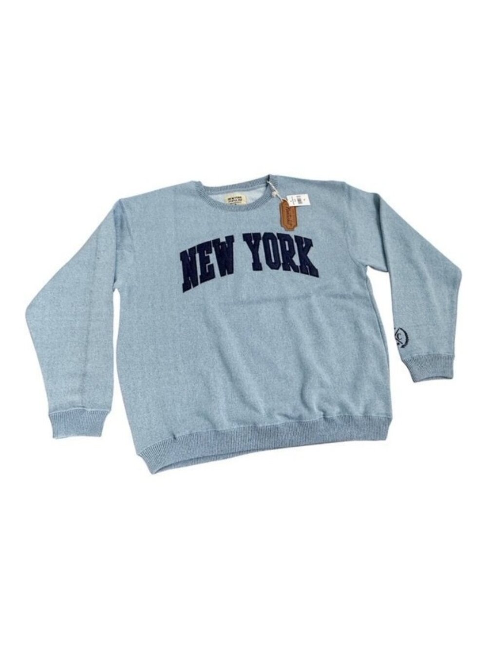 New York Popular XL Nantucket Fleece Blue Navy NY NYC City Crewneck Sweatshirt